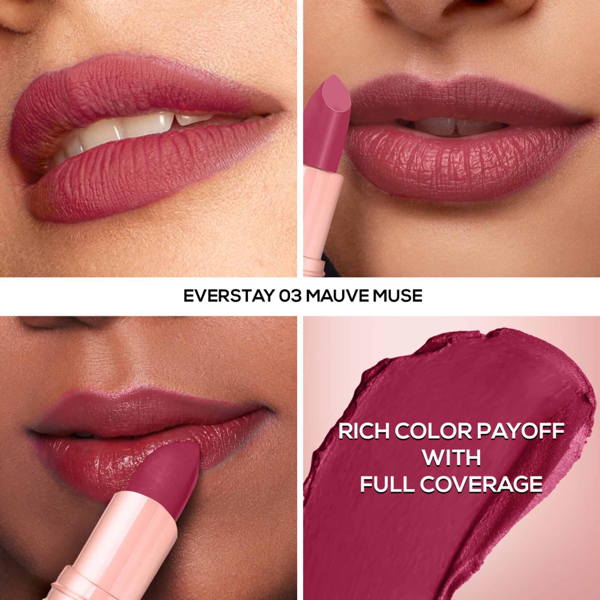 Renee Cosmetics Everstay Transfer - Proof Matte Lipstick - Mauve Muse