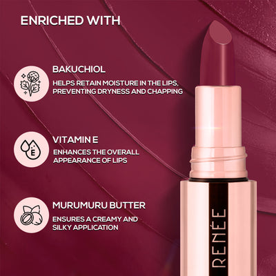 Renee Cosmetics Everstay Transfer - Proof Matte Lipstick - Berry Blaze