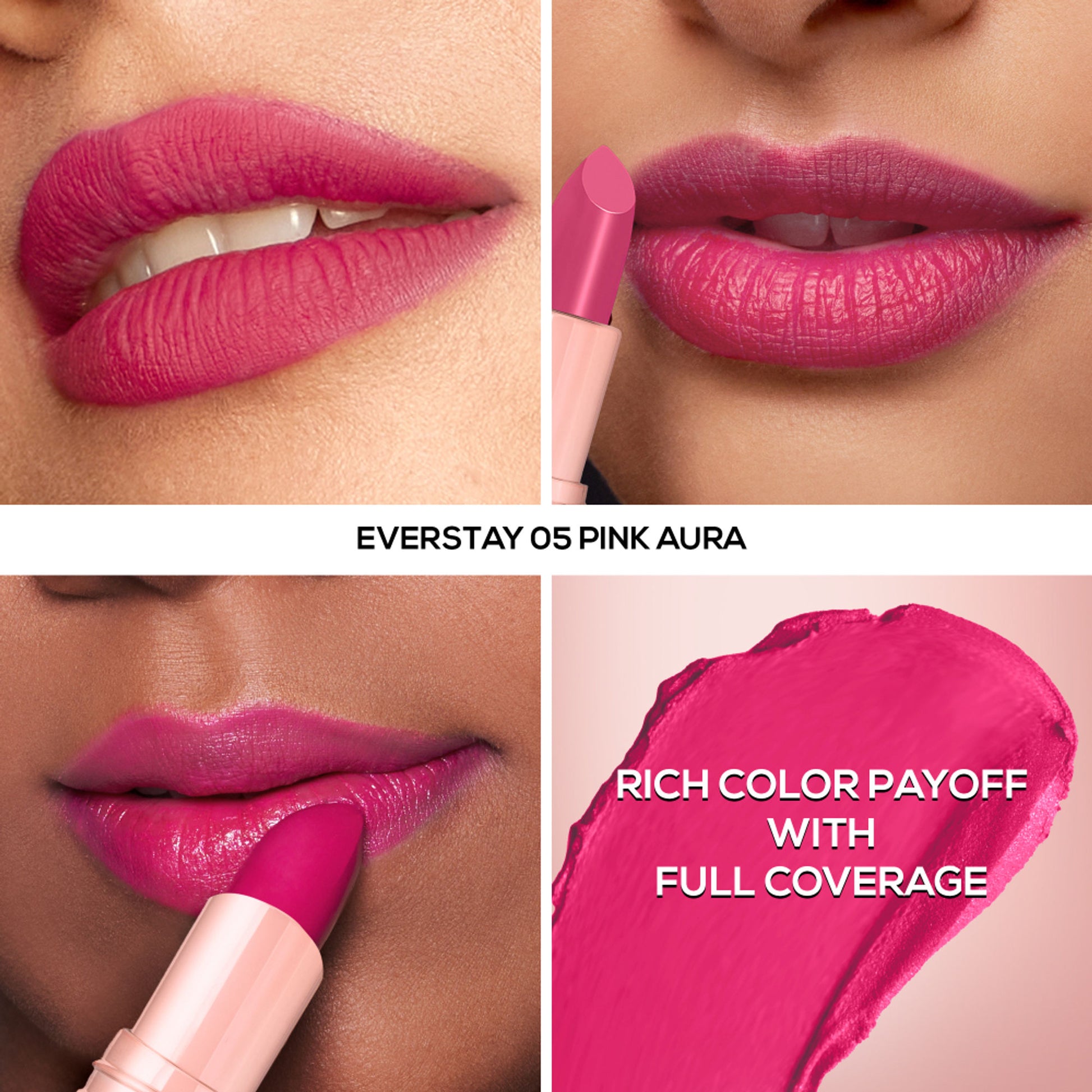 Renee Cosmetics Everstay Transfer - Proof Matte Lipstick - Pink Aura