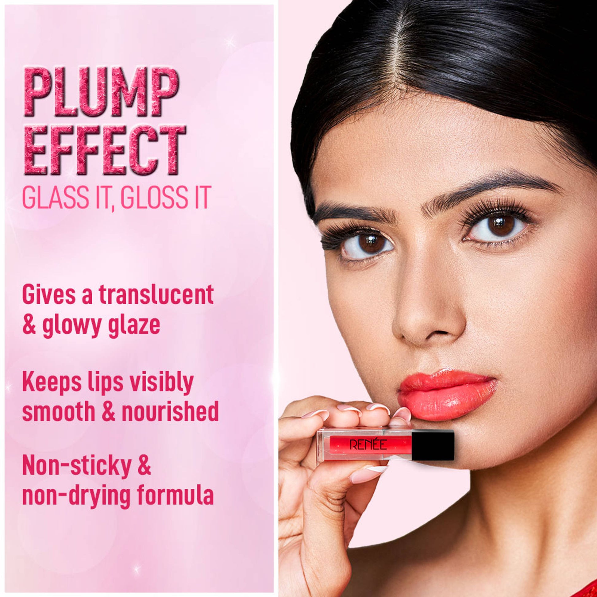 RENEE Shine Forever Lip Gloss Combo, Non Sticky, Moisturizing Effect, Gift for her - Pack of 10