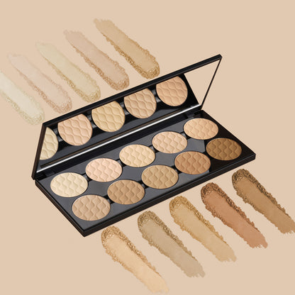 PAC Studio HD Powder Foundation Palette - Oil Control, Medium to Full Coverage & Even Natural Finish