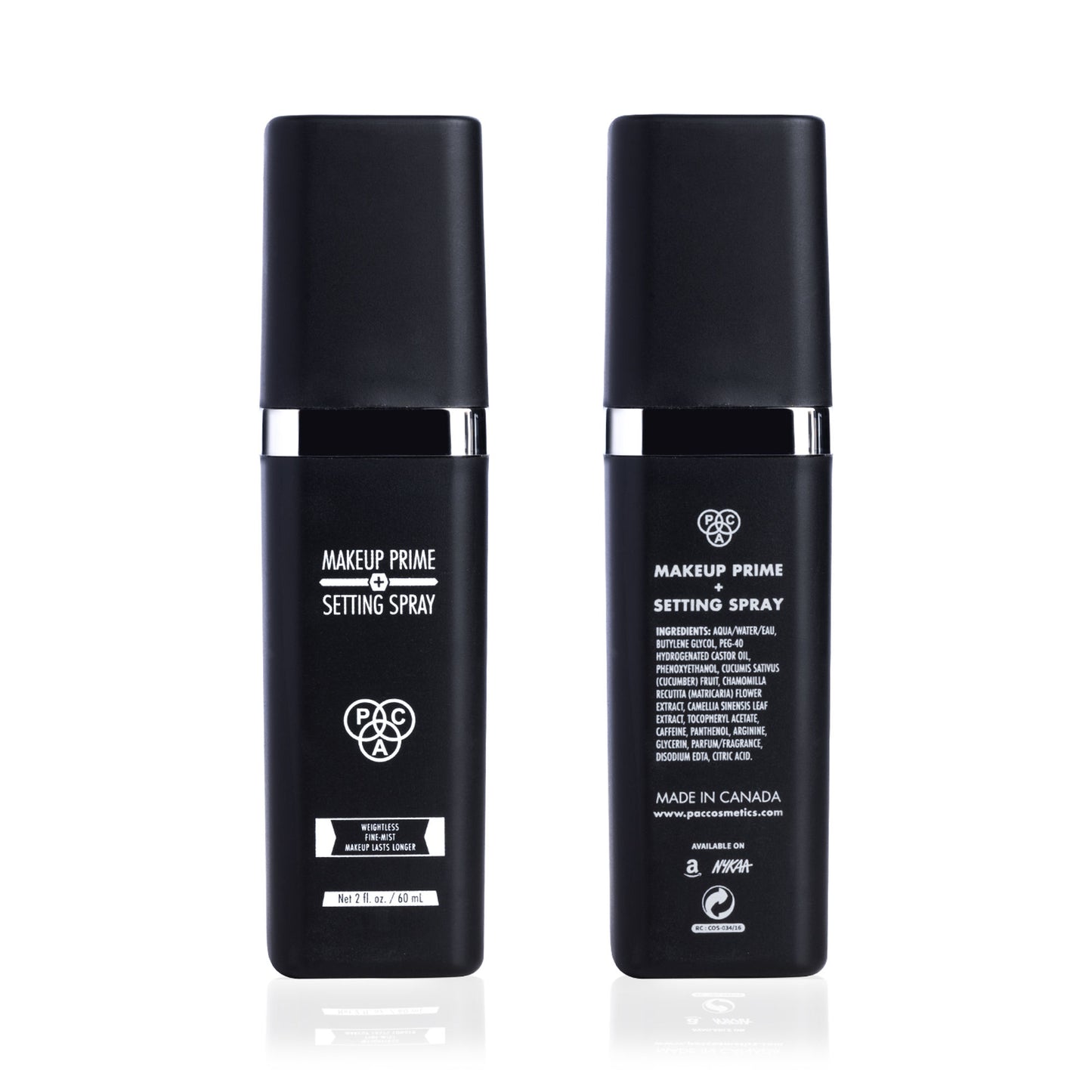 PAC Makeup Prime and Setting Spray - Lightweight Mist, Preps & Hydrates Skin, Sets Makeup Flawlessly