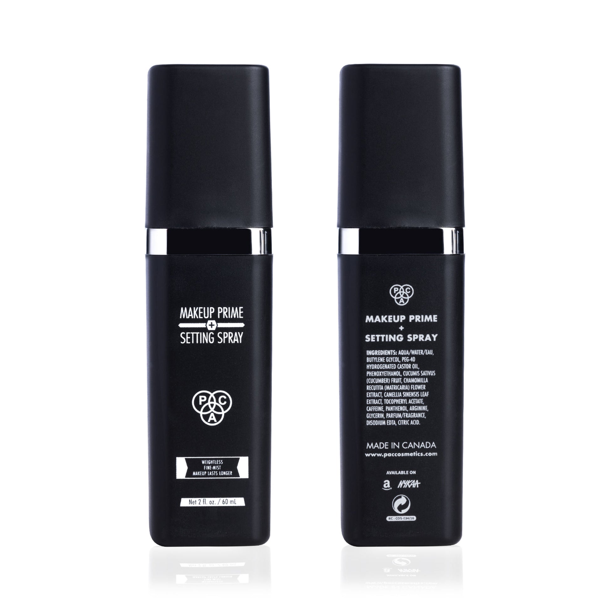 PAC Makeup Prime and Setting Spray - Lightweight Mist, Preps & Hydrates Skin, Sets Makeup Flawlessly
