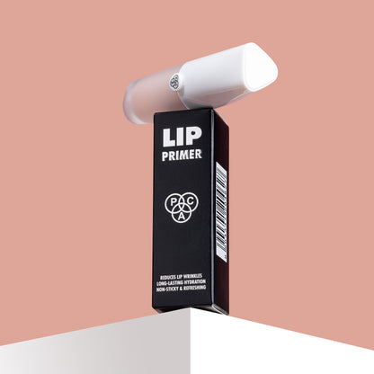 PAC Lip Primer - Infused with Jojoba Oil, Hydrates & Locks Moisture, Prevents Fading, Transparent
