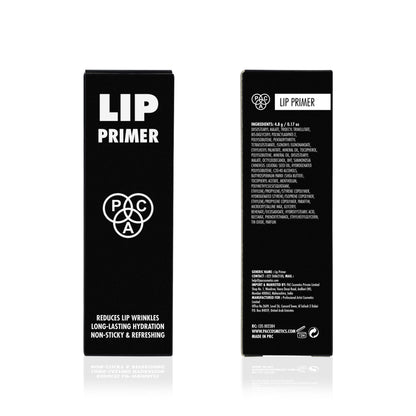 PAC Lip Primer - Infused with Jojoba Oil, Hydrates & Locks Moisture, Prevents Fading, Transparent