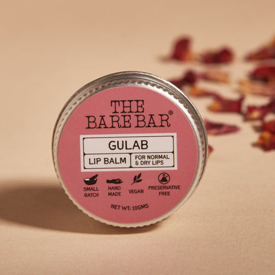 The Bare Bar Berry Blast Lip Balm - Buttery Moisture for Pigmented, Dry Lips - Gulab