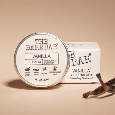 The Bare Bar Berry Blast Lip Balm - Buttery Moisture for Pigmented, Dry Lips - Vanilla