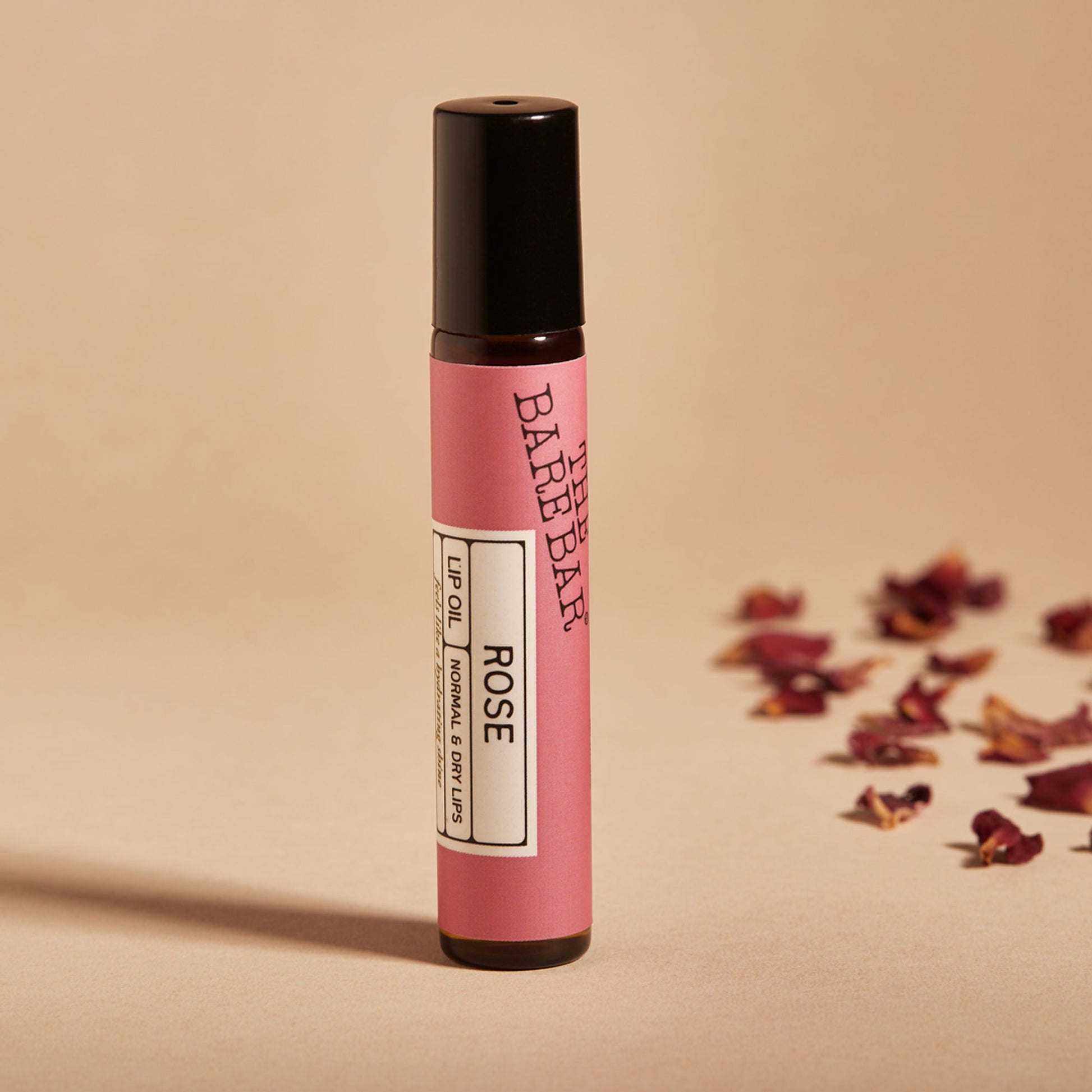 The Bare Bar Rose Lip Oil - Botanical Oils to Soothe, Moisturize & Repair Dry Lips