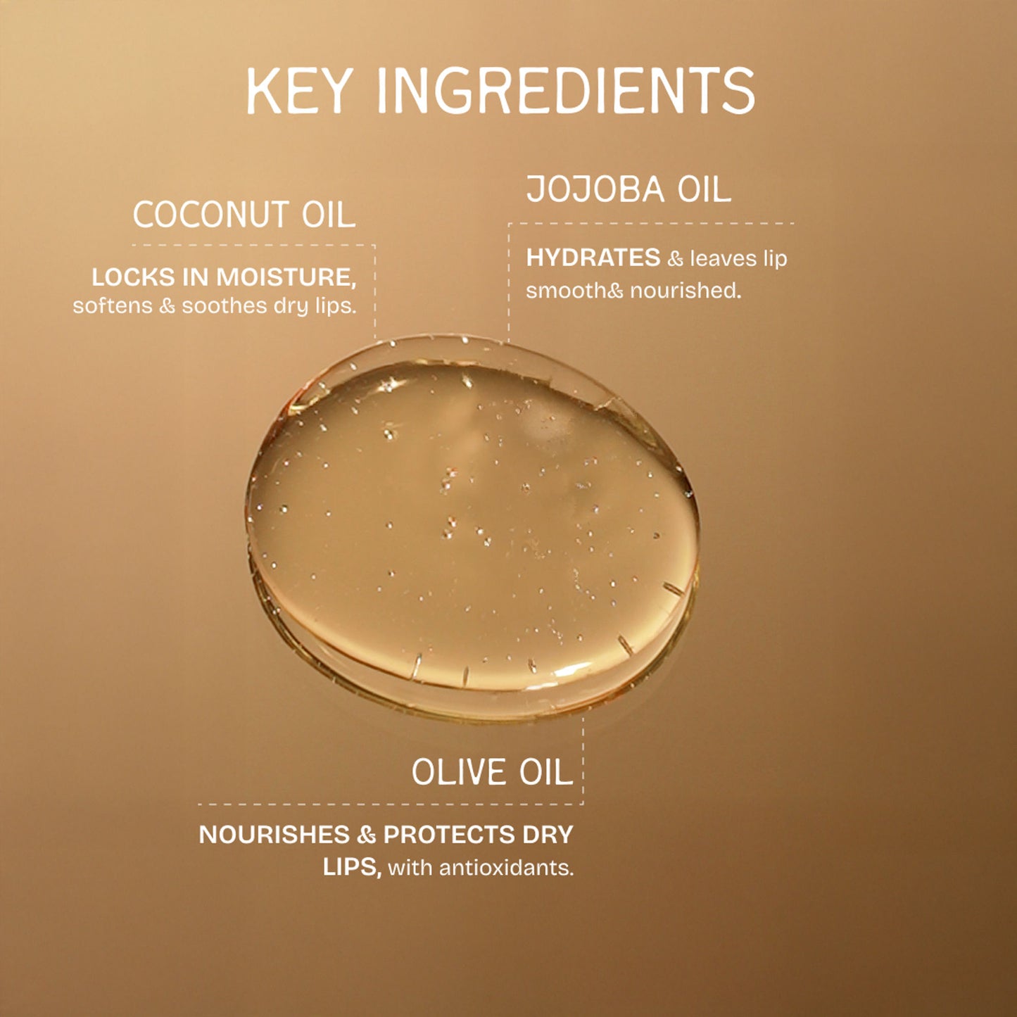 The Bare Bar Rose Lip Oil - Botanical Oils to Soothe, Moisturize & Repair Dry Lips