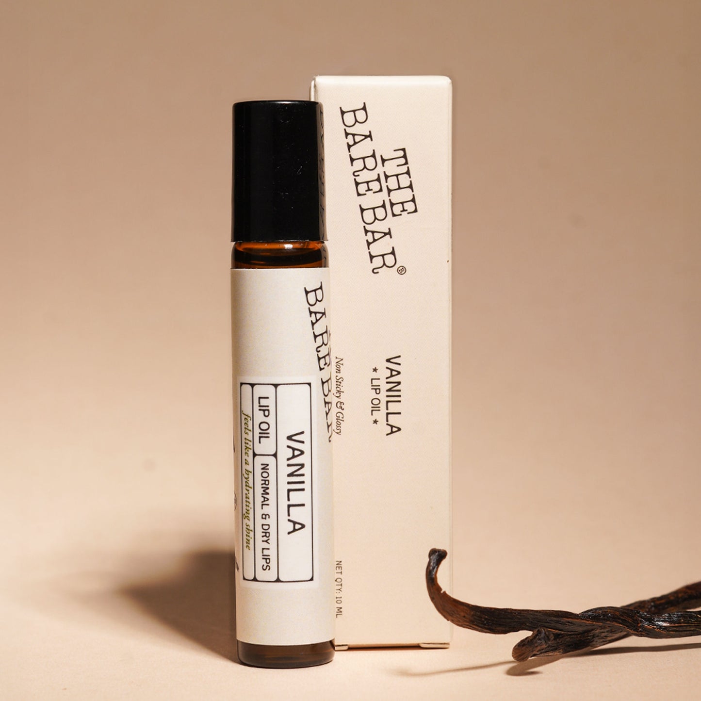 The Bare Bar Vanilla Lip Oil - Deep Nourishment with Natural Oils for Soft Lips