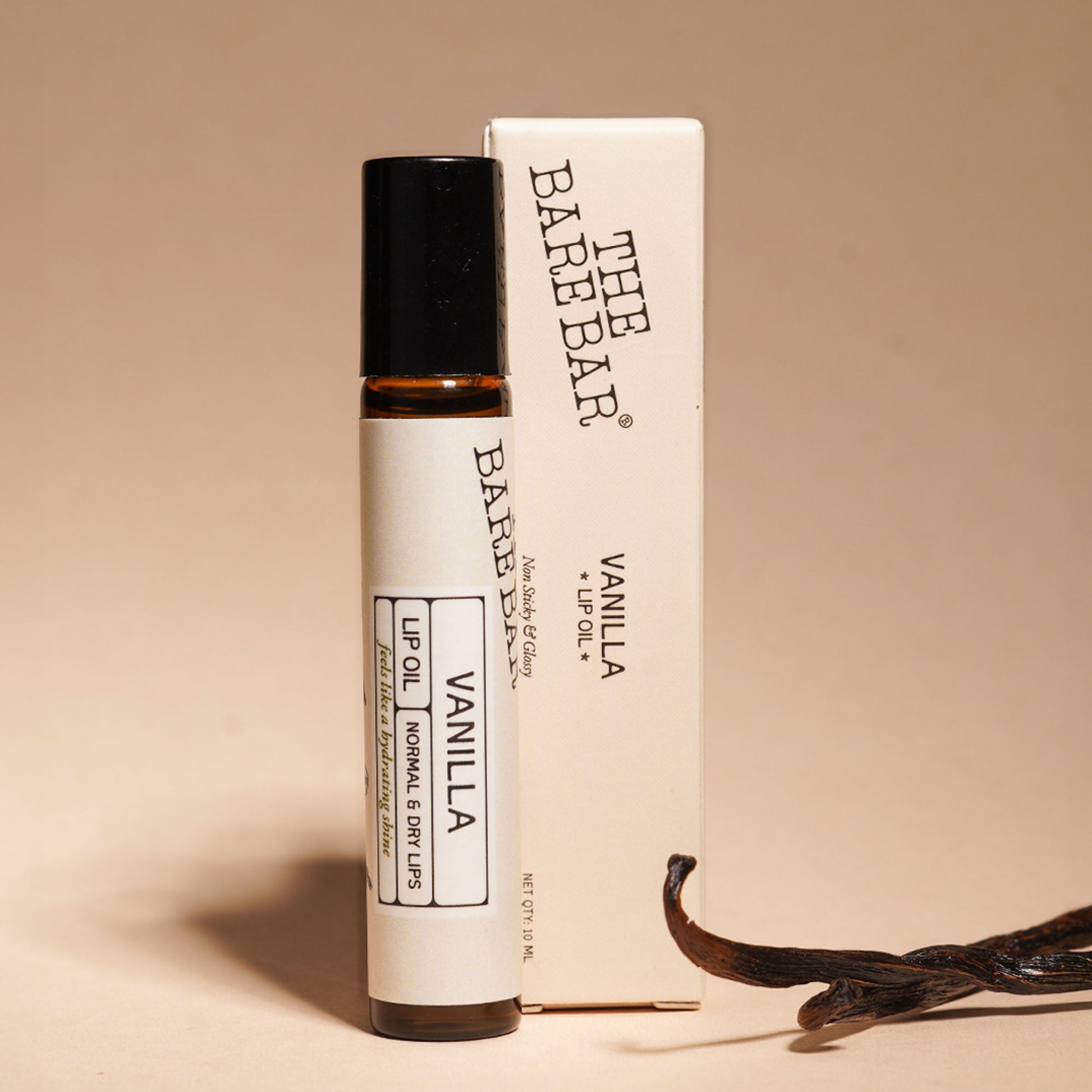 The Bare Bar Vanilla Lip Oil - Deep Nourishment with Natural Oils for Soft Lips