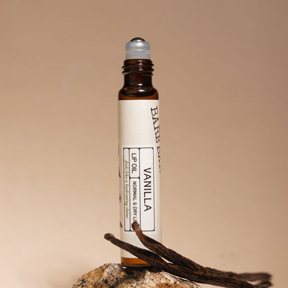 The Bare Bar Vanilla Lip Oil - Deep Nourishment with Natural Oils for Soft Lips