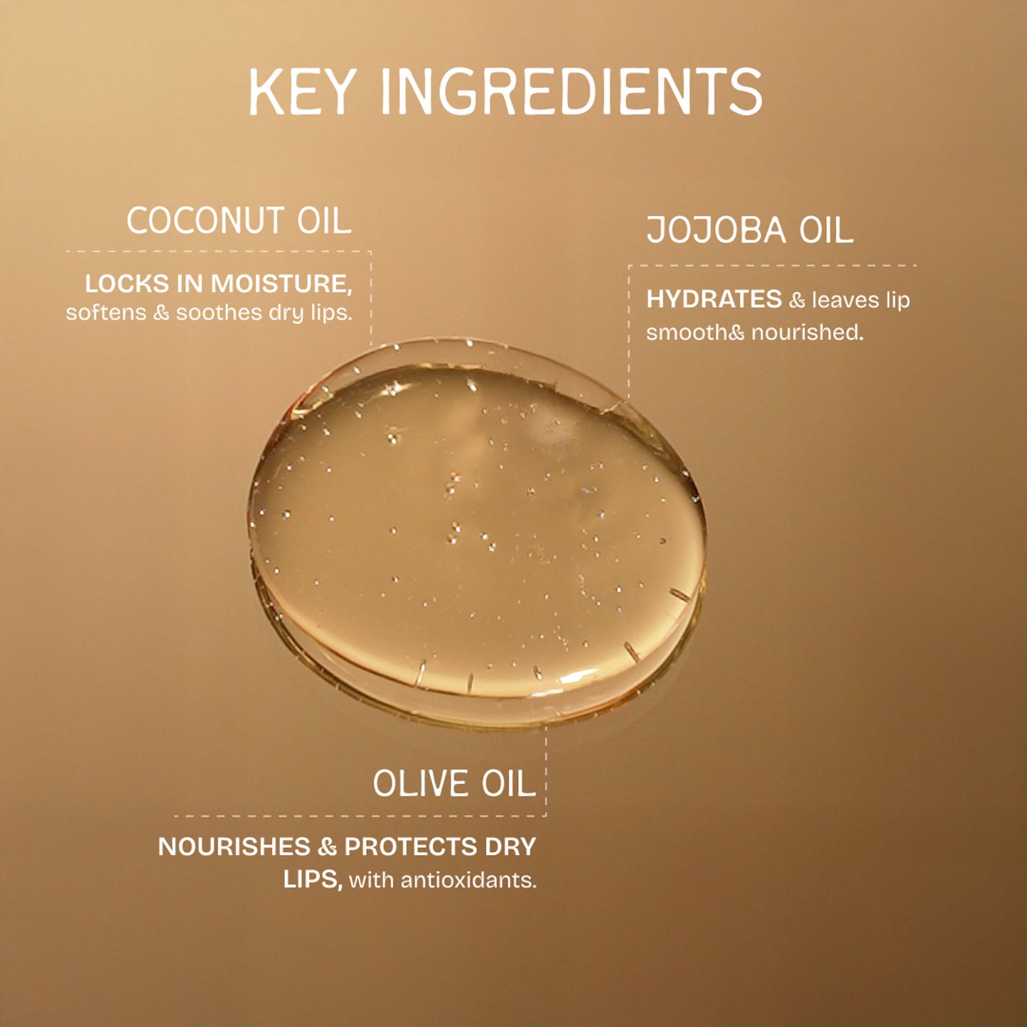 The Bare Bar Vanilla Lip Oil - Deep Nourishment with Natural Oils for Soft Lips