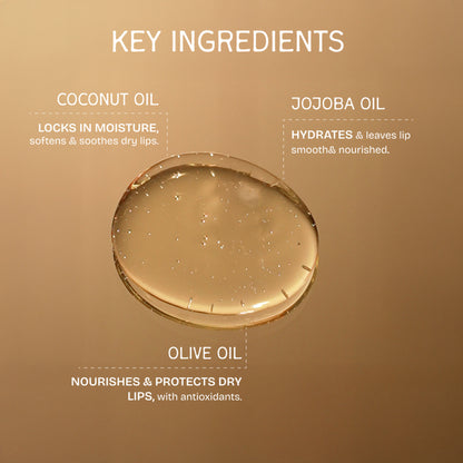 The Bare Bar Vanilla Lip Oil - Deep Nourishment with Natural Oils for Soft Lips