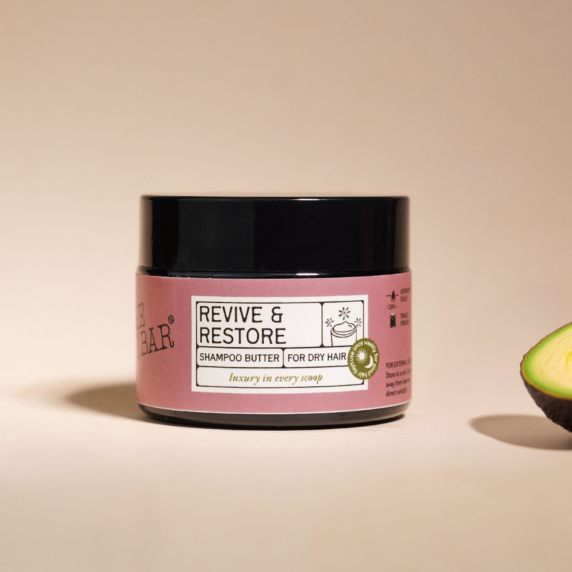 The Bare Bar Revive & Restore Shampoo Butter - Intense Hydration, Frizz Control & Hair Repair