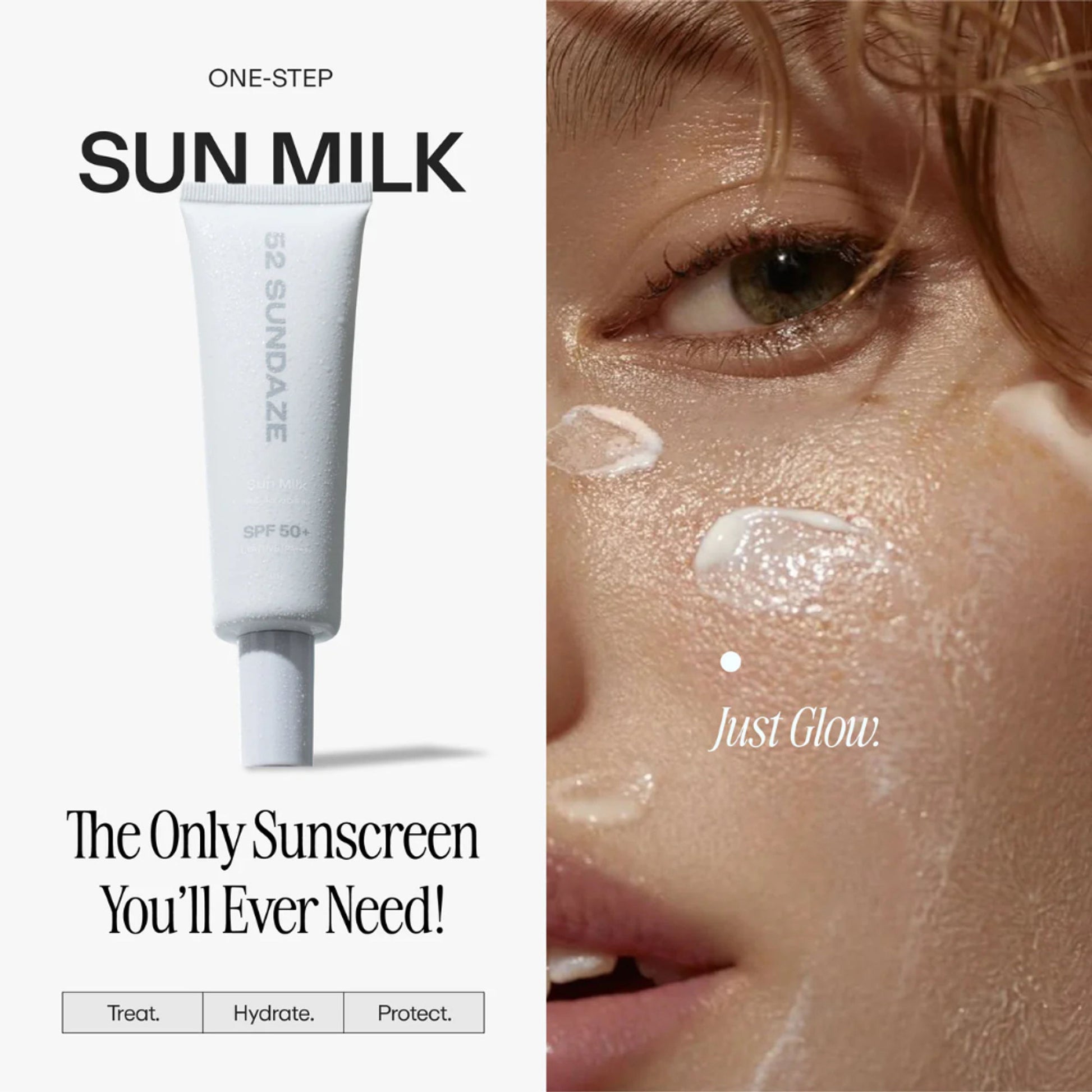 52 Sundaze Sun Milk Crème SPF 50+ PA++++ Sunscreen for Oily Skin