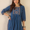 Dhiyona IE Women Ethnic Motifs Printed Panelled Pure Cotton Kurta with Trousers