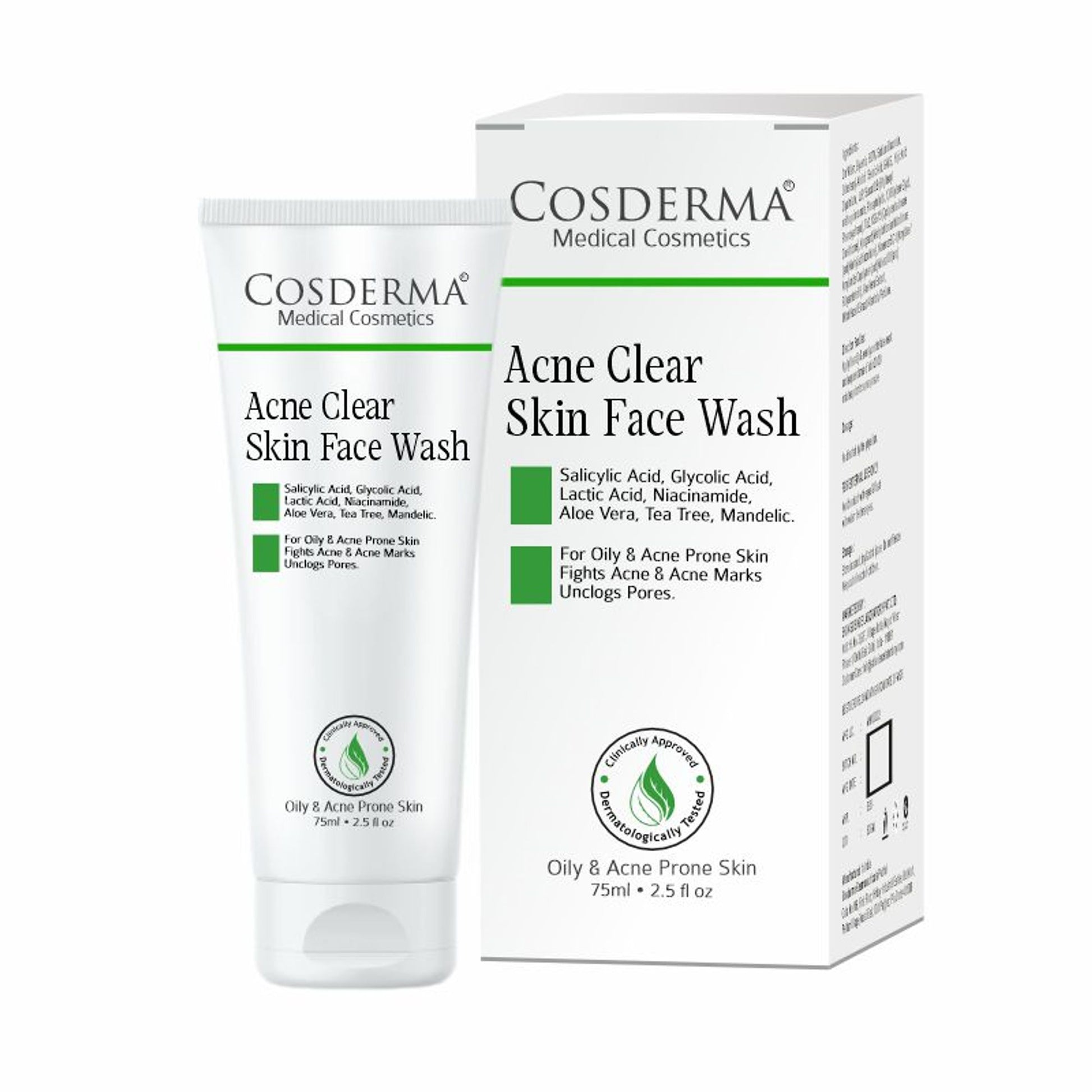 COSDERMA Acne Clear Skin Face Wash