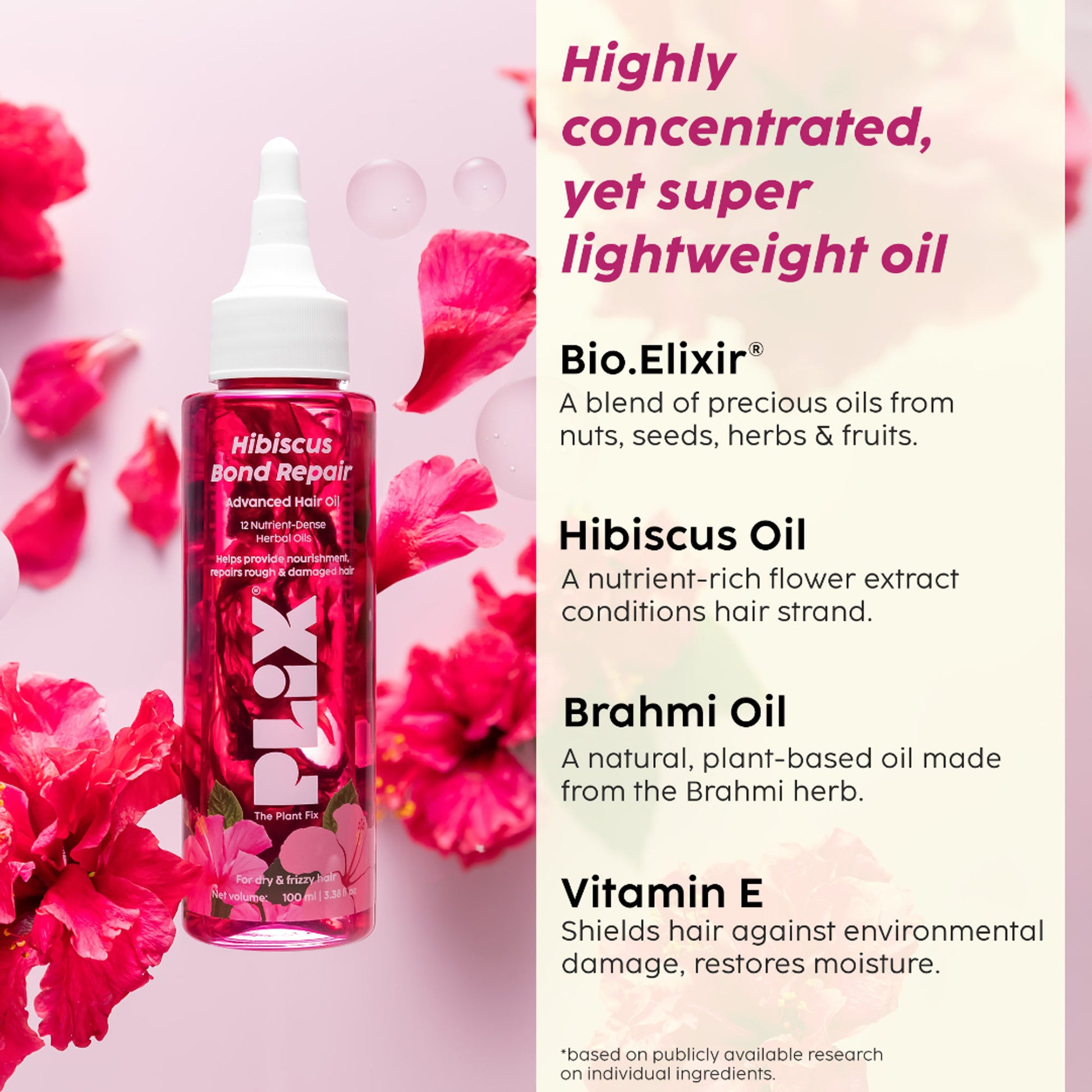 Plix Hibiscus Bond Repair Advanced Hair Oil