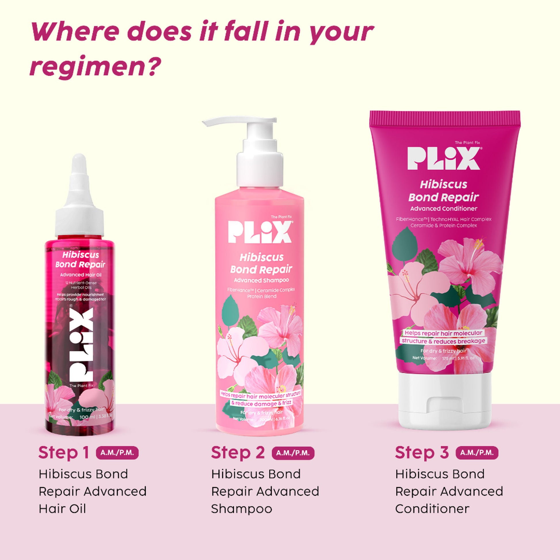 Plix Hibiscus Bond Repair Advanced Hair Oil