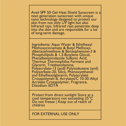 AVEIL SPF 50 Heat Shield Sunscreen