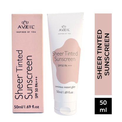 AVEIL Sheer Tinted Sunscreen SPF 50