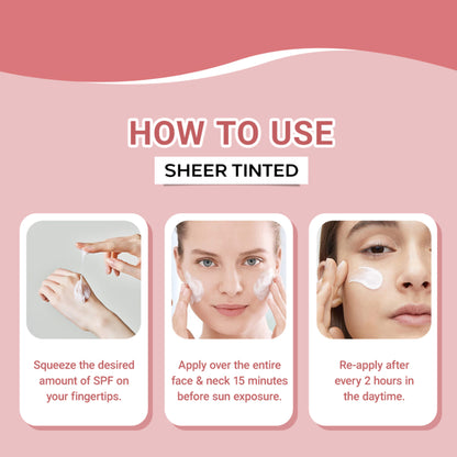 AVEIL Sheer Tinted Sunscreen SPF 50