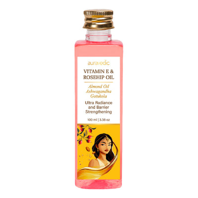 AuraVedic Ultra Skin Oil With Vitamin E Oil ,rosehip Oil , Olive Oil For Skin, Almond Oil For Skin