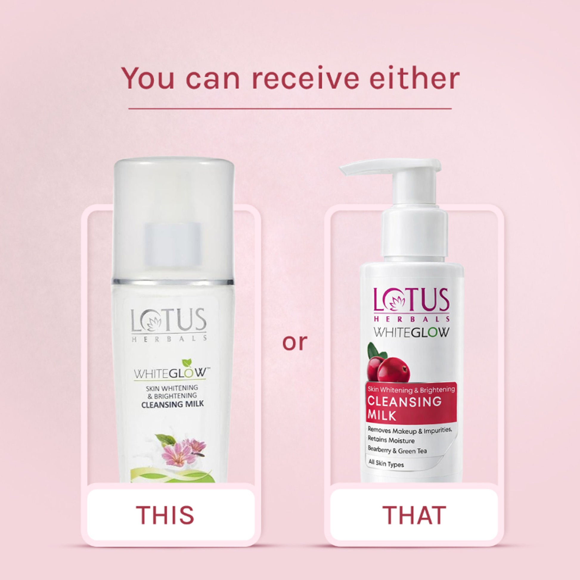 Lotus Herbals Whiteglow Skin Whitening & Brightening Cleansing Milk, Makeup Remover, All Skin Types