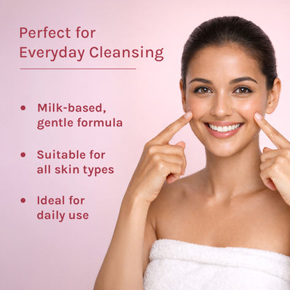 Lotus Herbals Whiteglow Skin Whitening & Brightening Cleansing Milk, Makeup Remover, All Skin Types