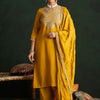 Dhiyona IE Ethnic Motifs Embroidered Kurta With Trousers & Dupatta