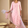 Dhiyona IE Ethnic Motifs Embroidered Straight Kurta With Trousers & Dupatta