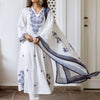 Indyancart IE Women Floral Printed Cotton Kurta with Trousers & Dupatta