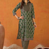 Dhiyona IE Women Ethnic Motifs Printed Regular Pure Cotton Kurta with Trousers