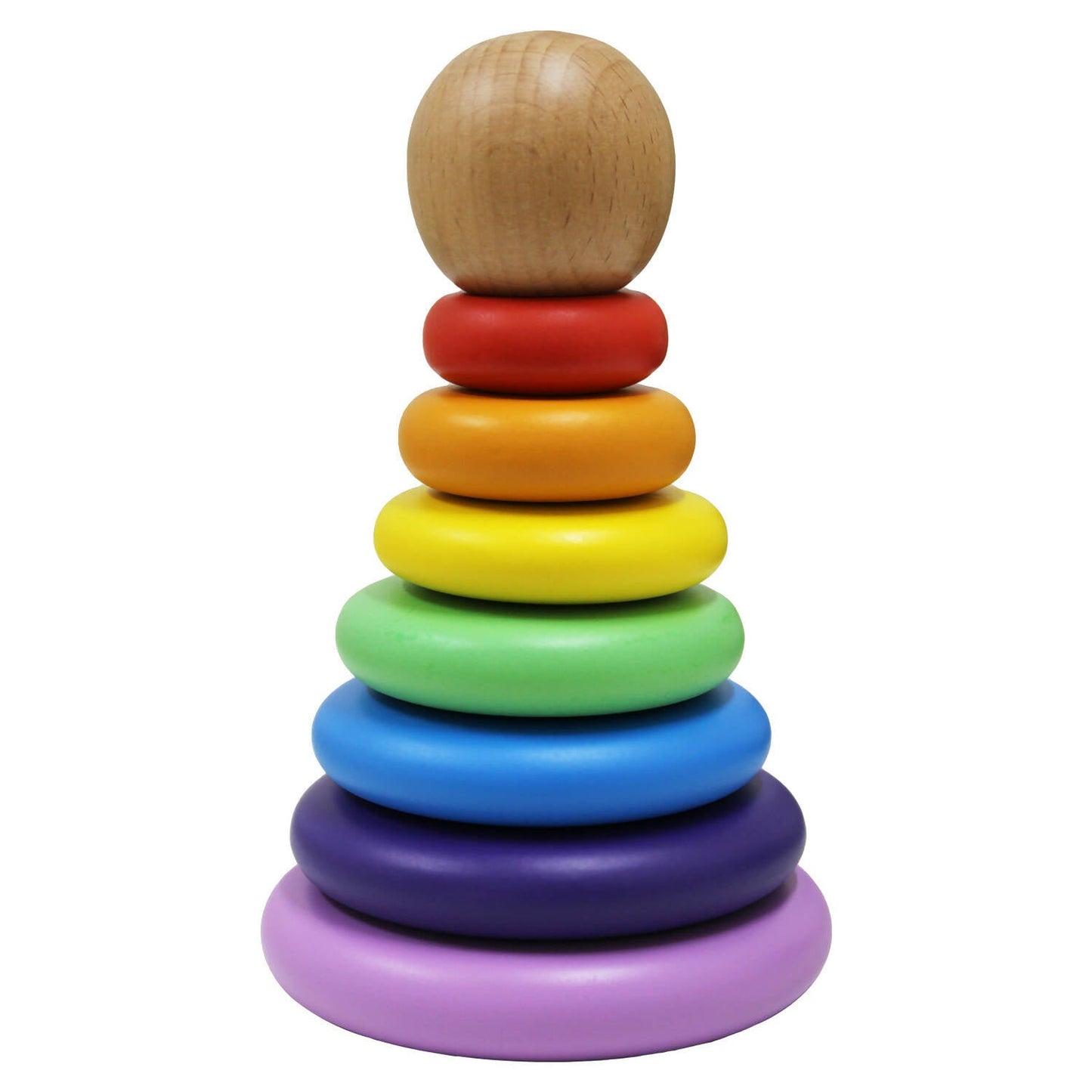 Matoyi Rainbow Colored Ring Stacker Toy For Kids - Indyancart