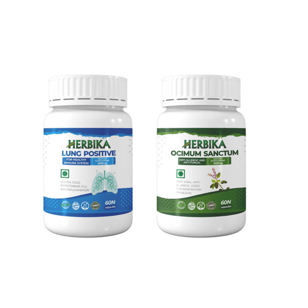 Herbika Lung Positive + Ocimum Sanctum Capsules