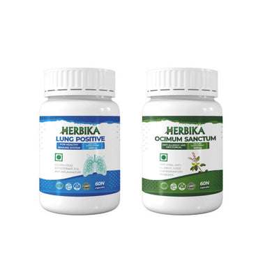 Herbika Lung Positive + Ocimum Sanctum Capsules