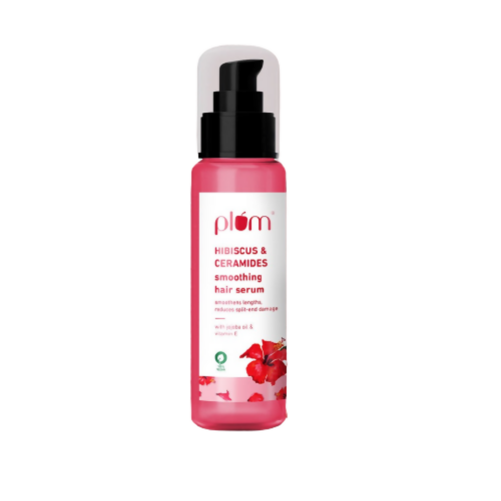 Plum Hibiscus & Ceramides Smoothing Hair Serum - Indyancart