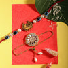 Dhiyona Unisex Set of 2 Beaded Bhai Bhabhi Rakhis With Roli & Chawal