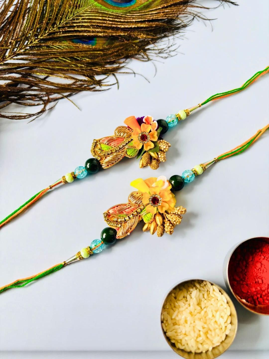 Anouk Unisex Set of 2 Wraparound Rakhi