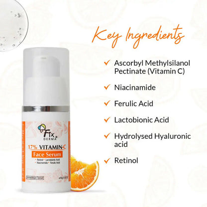 Fixderma 17% Vitamin C Face Serum - Indyancart