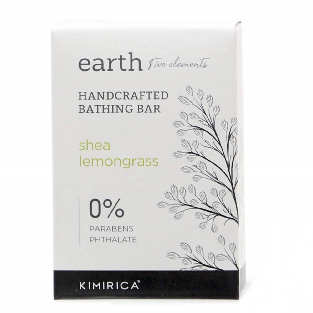Kimirica Earth Shea Lemongrass Bathing Soap Bar - Indyancart