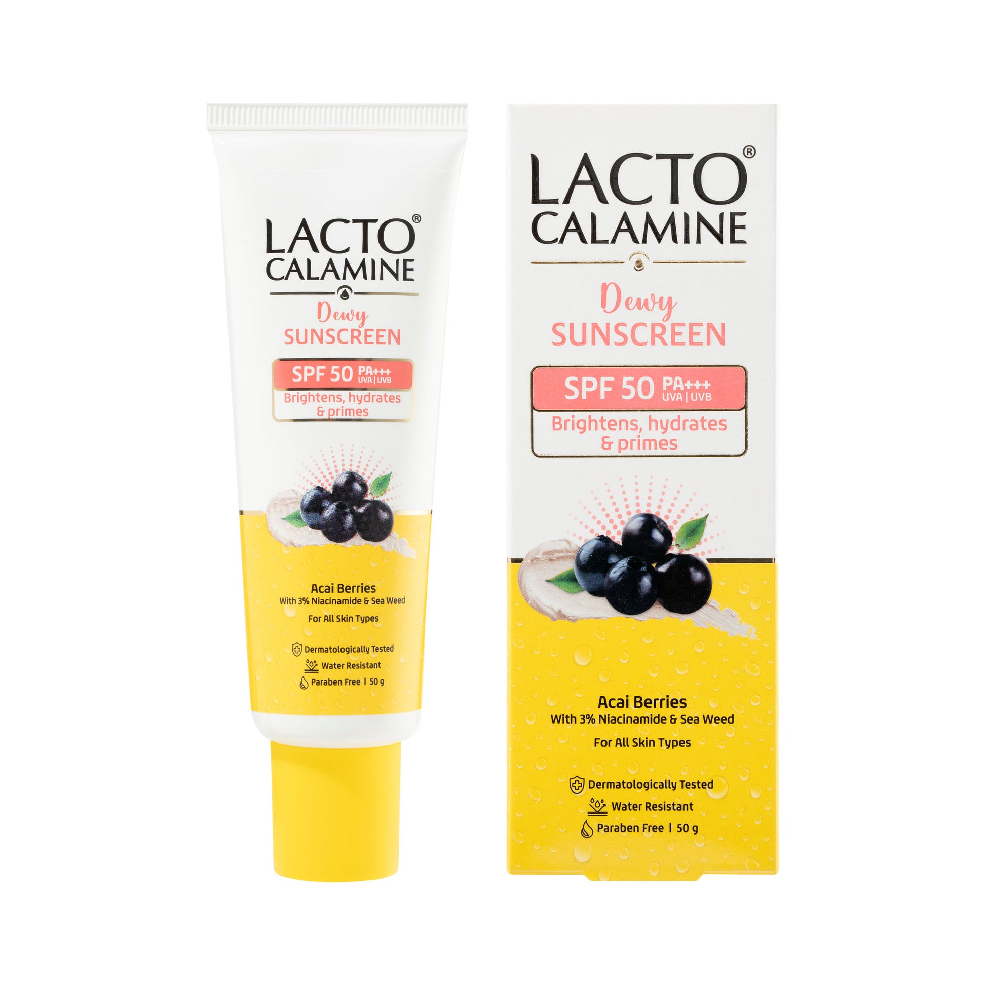 Lacto Calamine Dewy Glow Lightweight Sunscreen SPF 50 PFA +++ UVA & UVB Protection-Oily Skin