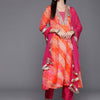 Dhiyona VA Women'sLeheriya Printed Straight Kurta with Trousers & With Dupatta