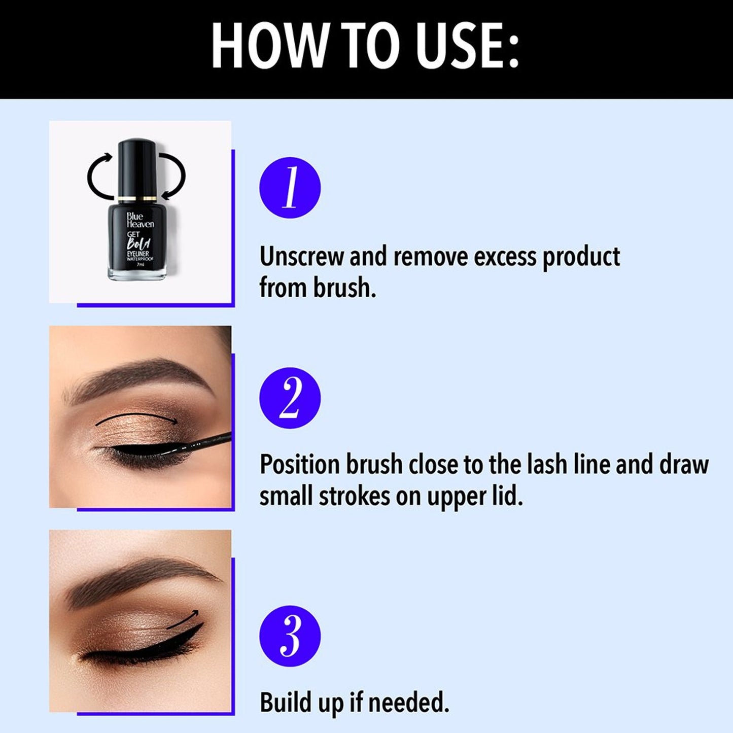 Blue Heaven Get Bold Eyeliner - Black Diamond