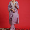 Dhiyona IE Embroidered Sequinned Straight Kurta with Trousers & Dupatta