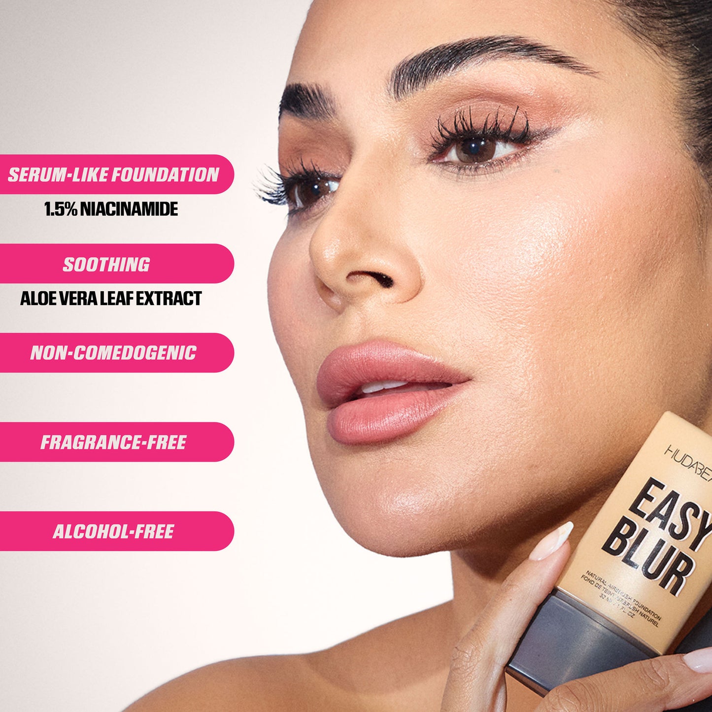 Easy Blur Natural Airbrush Foundation with Niacinamide - Mocha 500G