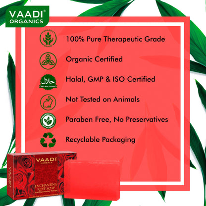 Vaadi Herbals Anti Pigmentation Therapy Enchanting Rose Soap-Pack of 2