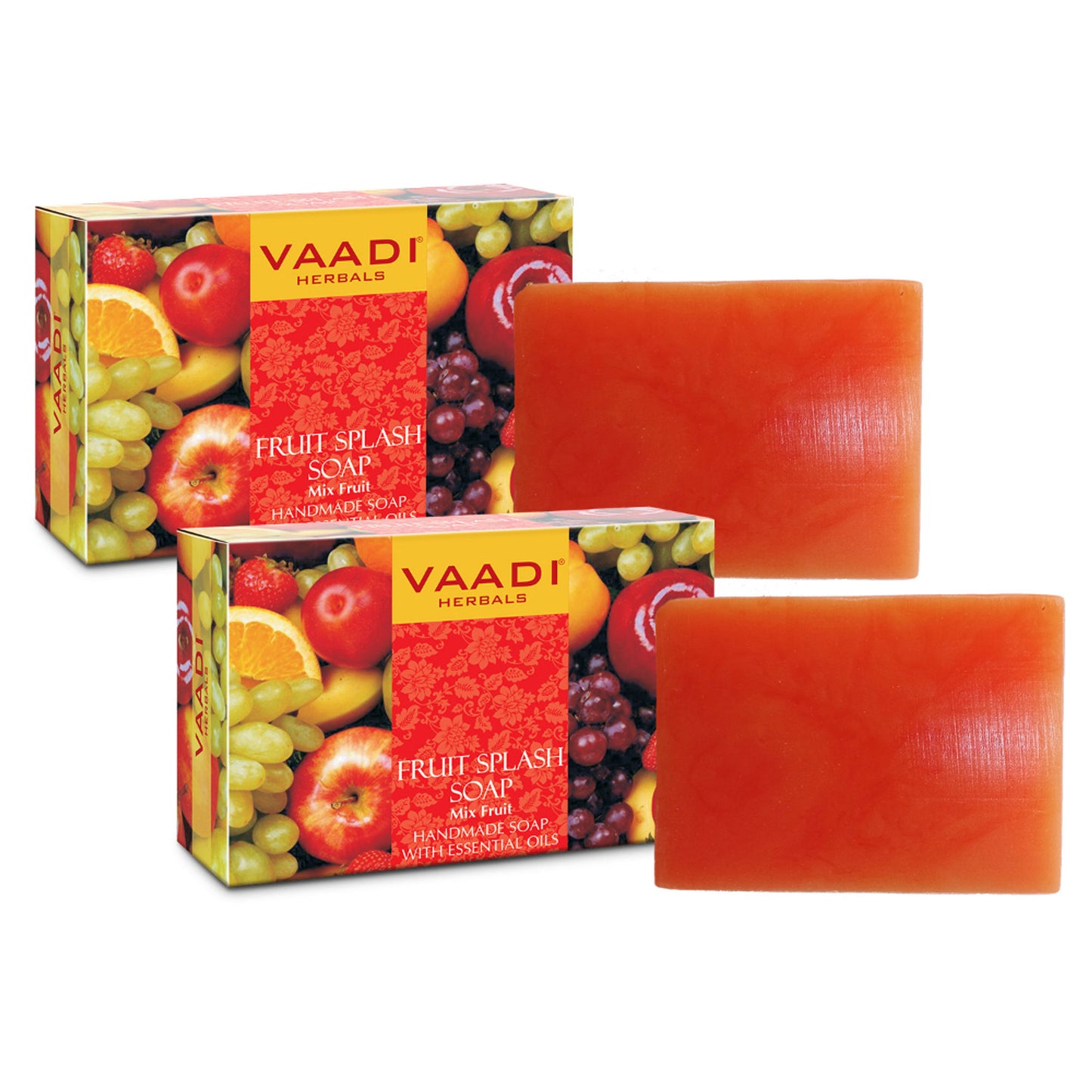 Vaadi Herbals Fruit Splash Soap Mix Fruit Handmade Soap - Pack of 2