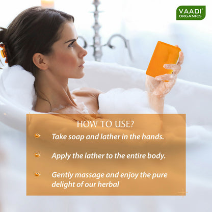 Vaadi Herbals Divine Sandal Soap Skin Lighting Therapry - Pack of 2